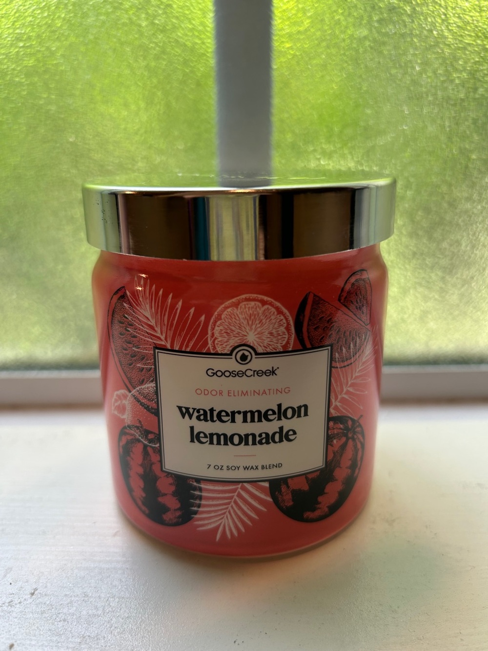 Goose Creek Watermelon Lemonade Scented Candle - Coral Pink